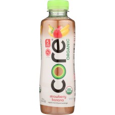 CORE ORGANIC: Strawberry Banana Fruit Infused Drink, 18 fo