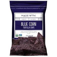 MADE WITH: Organic Blue Corn Tortilla Chips, 9 oz