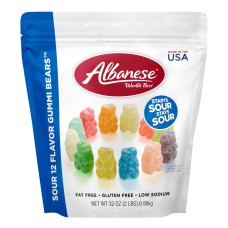 ALBANESE: Gummy Bear 12Flv Fmly Sour, 32 oz
