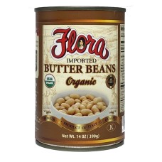 FLORA: Organic Butter Beans, 14 oz