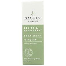 SAGELY NATURALS: Cream Relf Rcvery 125Mg, 2 fo
