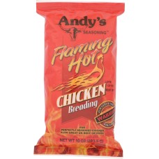 ANDYS SEASONING: Flaming Hot Chicken Breading, 10 oz