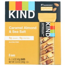 KIND: Caramel Almond And Sea Salt 6 Count Bars, 8.4 oz