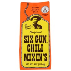 SIX GUN: Original Chili Mixins, 4 oz
