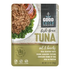 GOOD CATCH: Oil & Herbs Plant Based Tuna, 3.3 oz
