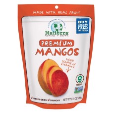 NATIERRA: Freeze Dried Premium Mangos, 0.7 oz