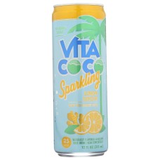 VITA COCO: Lemon Ginger Sparkling Water, 12 fo