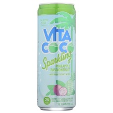 VITA COCO: Pineapple Passionfruit Sparkling Water, 12 fo