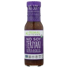 PRIMAL KITCHEN: Organic No Soy Teriyaki Sauce And Marinade, 8.5 oz