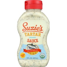 SUZIE'S: Organic Tartar Sauce, 8 fo