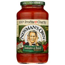 NEWMANS OWN: Sauce Tomato Basil, 24 oz