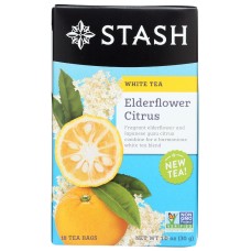 STASH TEA: Tea White Eldrflwr Citrus, 18 bg