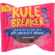 RULE BREAKER SNACKS: Deep Chocolate Brownie, 1.9 oz