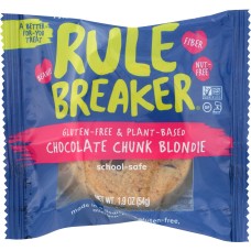 RULE BREAKER SNACKS: Chocolate Chunk Blondie Brownie, 1.9 oz