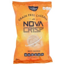 NOVACRISP: Grain Free Cassava White Cheddar Chips, 4 oz