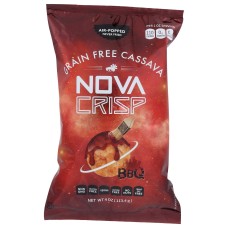 NOVACRISP: Grain Free Cassava Air Popped Bbq Chips, 4 oz