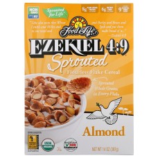 FOOD FOR LIFE: Ezekiel 4:9 Sprouted Grain Almond Flake Cereal, 14 oz