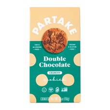 PARTAKE FOODS: Crunchy Double Chocolate Cookies, 5.5 oz