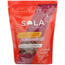 SOLA: Chocolate Raspberry Granola, 11 oz