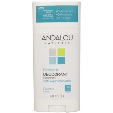 ANDALOU NATURALS: Coconut Lime Botanical Deodorant, 2.65 oz