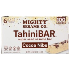 MIGHTY SESAME CO: Cocoa Nibs Tahini Bar, 3.8 oz
