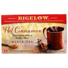 BIGELOW: Hot Cinnamon Black Tea 18 Teabags, 1.23 oz