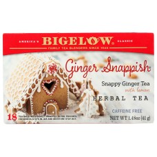 BIGELOW: Ginger Snappish Herbal 18 TeaBags, 1.48 oz