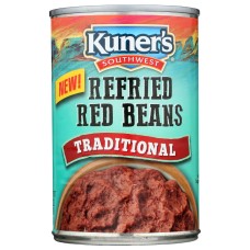 KUNERS: Refried Red Beans Traditional, 16 oz