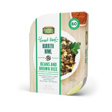 NATURES EARTHLY CHOICE: Burrito Bowl Beans And Brown Rice, 8 oz