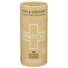 PATCH: Natural Bamboo Strip Bandages, 25 pc