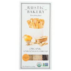 RUSTIC BAKERY: Everything Spice Organic Sourdough Flatbread, 6 oz