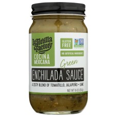 LA TORTILLA FACTORY: Sauce Green Enchilada, 16 oz