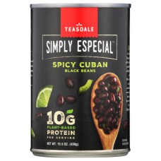 TEASDALE: Simply Especial Spicy Cuban Black Beans, 15.5 oz