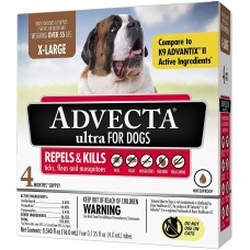ADVECTA: Ultra Flea & Tick Protection for Dogs Over 55 Lbs, 4 do