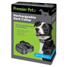 PREMIER PET: Rechargeable Bark Collar, 1 ea