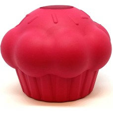 MUTTS KICK BUTT: Large Cupcake Durable Rubber Chew Dog Toy & Treat Dispenser, 1 ea