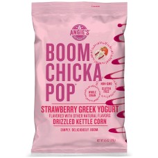ANGIES: Boomchickapop Strawberry Greek Yogurt Drizzled Kettle Corn, 4.5 oz