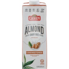 GEFEN: Unsweetened Almond Milk, 33.8 fo