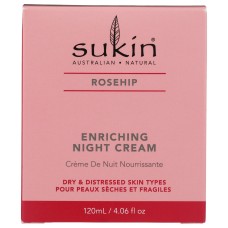 SUKIN: Cream Night Enrich Rose, 4.06 fo
