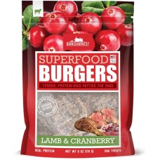BARK AND HARVEST: Superfood Burgers Lamb & Cranberry, 6 oz