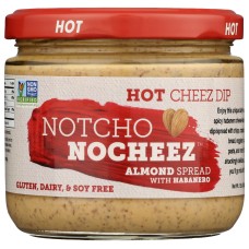 THE HAPPY VEGAN: Notcho Nocheez Almond Spread With Habanero Hot Cheez Dip, 12 oz
