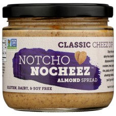 THE HAPPY VEGAN: Notcho Nocheez Almond Spread Classic Cheez Dip, 12 oz