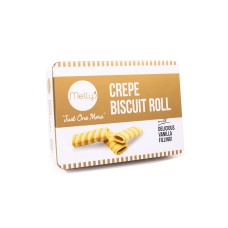 MELLYS: Vanilla Crepe Biscuit Roll, 5.29 oz