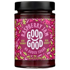 GOOD GOOD: Jam Raspberry Sweet, 12 oz