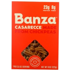 BANZA: Casarecce Chickpea Pasta, 8 oz