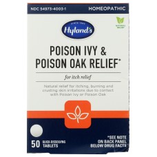 HYLANDS: Poison Ivy & Poison Oak Relief, 50 tb