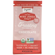 MISS JONES BAKING CO: Single Serve Frosting Chocolate, 0.6 oz