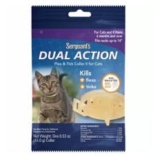 SERGEANT: Dual Action Flea & Tick Collar for Cats, 1 ea