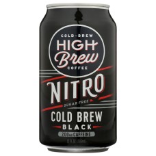 HIGH BREW: Nitro Cold Brew Black Coffee, 10 fo