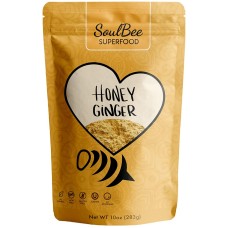 SOUL BEE: Honey Ginger Powder Instant Tea, 10 oz